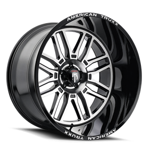 AMERICAN TRUXX RESTLESS AT1915 BLACK MACHINED 24x14 -135 76mm 87.1mm
