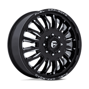 Fuel 1PC ARC DUALLY 8x165.1 20x8.25 +104 Gloss Black Milled