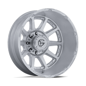 Fuel 1PC CIRCUIT DUALLY 8x200 22x8.25 -202 Gloss Silver W/ Machined Face