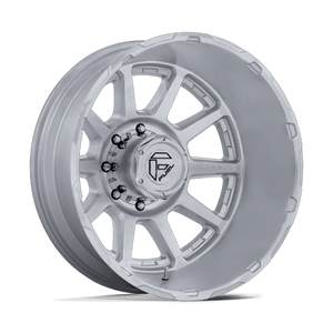 Fuel 1PC CIRCUIT DUALLY 8x210 22x8.25 -221 Gloss Silver W/ Machined Face