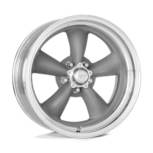 American Racing Vintage CLASSIC TORQ THRUST II 5x114.3 15x14 -102 Torq Thrust Gray W Polished Lp