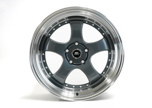MST Wheels MT07 5x114.3 18x9.5 +20 Gunmetal W/machined Lip