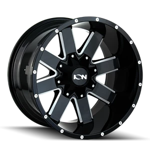 ION 141 141 GLOSS BLACK MILLED 18x9 -135 6-139.7 0mm 106mm
