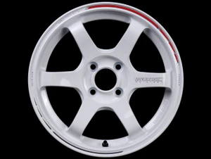 Volk Racing TE37 SONIC TIME ATTACK 4x100 15x7+36 Dash White / Redot