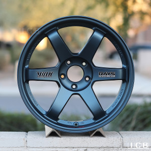 Volk Racing TE37SL 5x114.3 17x9.5+28 Matte Blue Gunmetal