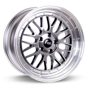 RTX Amaze II 5x114.3 17x7.5 +40 Black Chrome (pvd) With Machined Lip