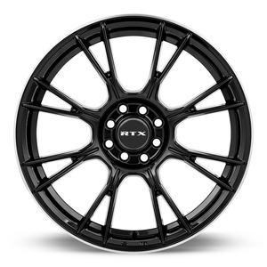RTX Vapor 5x114.3 16x7 +40 Black With Machined Lip