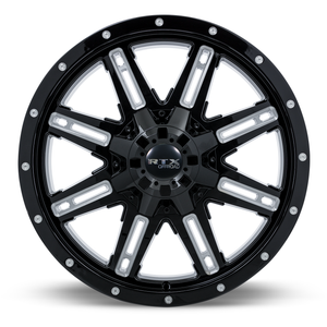 RTX Ravine 5x135 17x8 +0 Black Milled