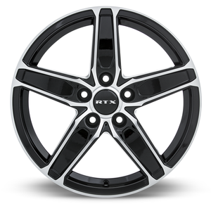 RTX Frost 5x114.3 17x7 +38 Black Machined