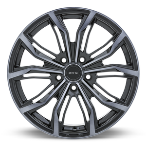 RTX Black Widow 5x114.3 16x7 +40 Black Machined Grey