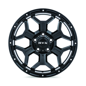 RTX Goliath 6x139.7 20x9 +0 Satin Black With Milled Rivets