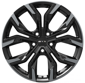RTX Venom 5x114.3 18x7.5 +35 Gloss Black Machined
