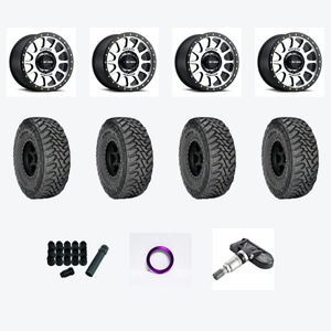 Method Race Wheels 305MB NV 6x139.7 17x8.5 +0 MACHINED - MATTE BLACK LIP + Toyo TOY Open Country M/T 35x12.50R18/12 — 2022 Toyota Tundra Limited Wheel & Tire Package