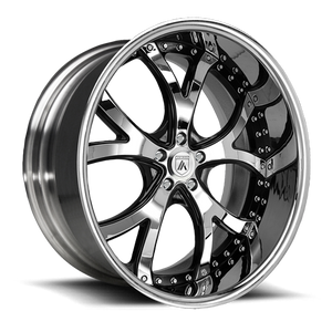 Asanti Forged AF143 5x120 19x8.5 +52 Gloss Black & Chrome