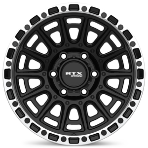 RTX Striker 6x139.7 17x8.5 +10 Gloss Black Milled With Machined Lip