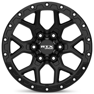 RTX Storm 6x139.7 20x9 +20 Gloss Black With Milled Rivets