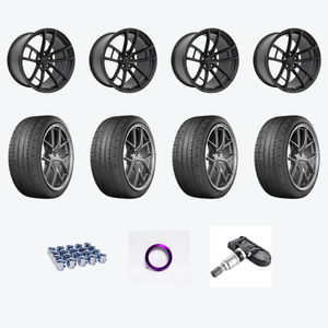 Mrr M392 20x9.5 +12 Front / 20x11 +24 Rear + Yokohama YOK Advan Apex 275/40R20/4 — 2021 Dodge Challenger SXT Staggered Wheel & Tire Package