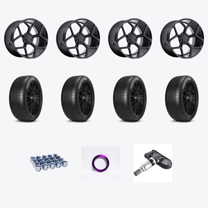 Mrr M228 20x10 +23 Front / 20x11 +43 Rear + Pirelli PIR PZero All Season 275/35R20 — 2021 Chevrolet Camaro SS Staggered Wheel & Tire Package
