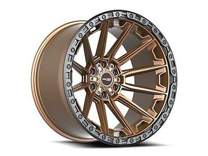 Vortek VRT-601-R 6x135 / 6x139.7 18x9 -12 Matte Bronze With Black Bead Ring