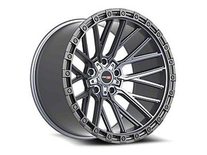 Vortek VRT-608-R 6x135 / 6x139.7 18x9 +0 Matte Titanium With Black Bead Ring