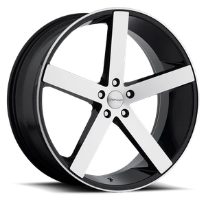 Cavallo CLV-5 5x114.3 18x8 +35 Gloss Black & Red Machined