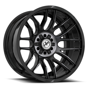 XF Off-Road XF-232 8x165.1 / 8x170 22x10 -18 Gloss Black & Machined Titanium Double Dark Tint