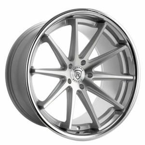 Rohana RFC10 5x114 19x10.5 +45 Machine Silver/chrome Lip