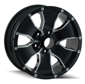 TRAILER WHEELSTYPE 14 BLACK/MACHINED FACE 15x6 -114 .3 0mm 83.82mm