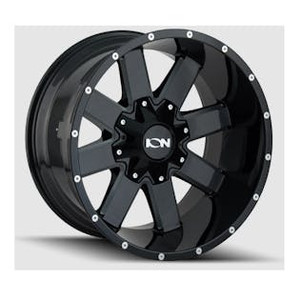 ION TYPE 141 GLOSS BLACK/MILLED SPOKES 20x10 -127 5-139.7 -19mm 87mm