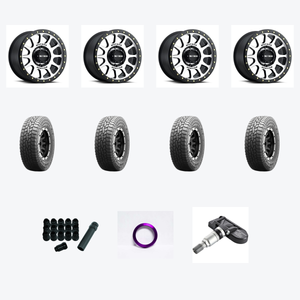 Method Race Wheels 305MB NV 6x139.7 17x8.5 +0 MACHINED - MATTE BLACK LIP + Falken FAL Rubitrek A/T 265/70R17 115T — 2021 Toyota Tacoma TRD Sport Wheel & Tire Package