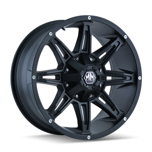 MAYHEM RAMPAGE  8090 MATTE BLACK 20x9 -165 .1 18mm 130.8mm