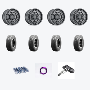 Black Rhino ARMORY 5X114.3/5X127 17X8 +30 GUN BLACK + Falken FAL Rubitrek A/T 245/65R17 — 2021 Subaru Outback Wheel & Tire Package