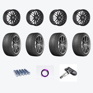 Enkei EKM3 5x114.3 18x8+40 Gunmetal + Yokohama YOK Advan Apex 245/40R18/4 — 2021 Nissan Altima SV Wheel & Tire Package