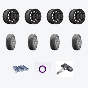 Black Rhino CALICO 5X114.3 17X8.5 +34 MATTE BLACK + Falken FAL Sincera SN250 A/S 235/65R17 — 2021 Subaru Outback Wheel & Tire Package