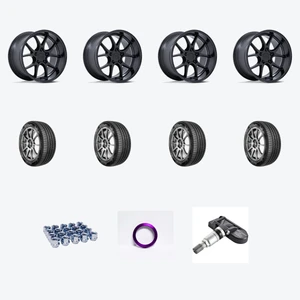 Rotiform 207 5x114.3 19x8.5 +35 MATTE BLACK + Nexen NEX N'Fera AU7 235/40R19 — 2021 Honda Accord EX-L Wheel & Tire Package