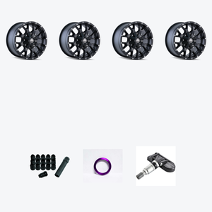 Mayhem Warrior 8015 5x150/5x139.7 18x9+18 Matte Black + Venom Power Terra Hunter X/T 2 285/70R18 — 2021 Toyota Tundra 1794 Edition Wheel & Tire Package
