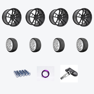 MRR M392 5x115 20x9.5 +12 Matte Black fit Charger Challenger + Nexen NEX N5000 Platinum 275/40R20 — 2021 Dodge Charger SXT Wheel & Tire Package