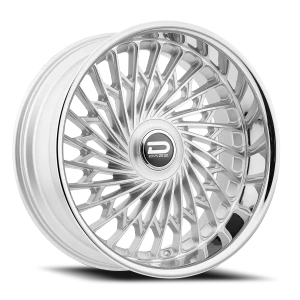 Dazz Seville 5x120.65 24x10 +0 Gloss Silver Brushed-chrome Stainless Steel Lip