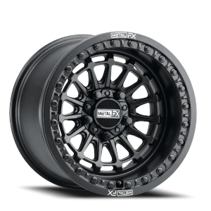 Metal-FX Delta R Beadlock UTV 5x114.3 15x7 +38 Satin Black