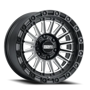 Metal-FX Rogue Truck 6x135 20x9 -6 Satin Black Contrast Cut
