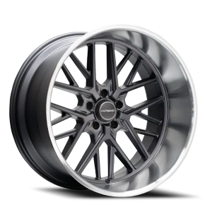 Corsart Kingpin 5 5x139.7 22x12 +0 Matte Gunmetal Diamond Cut Lip