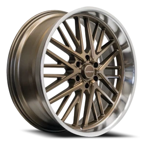 Corsart Kingpin 6 6x135 24x10 +25 Matte Bronze Diamond Cut Lip