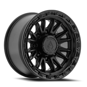 Arena Atlas 8x165.1 17x9 +0 Satin Black Glossy Black Lip