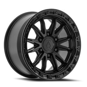 Arena Atlas 6x135 17x9 +0 Satin Black Glossy Black Lip