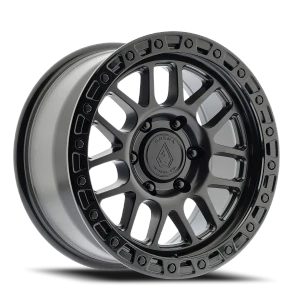 Arena Boost 6x135 17x9 +0 Satin Black Glossy Black Lip