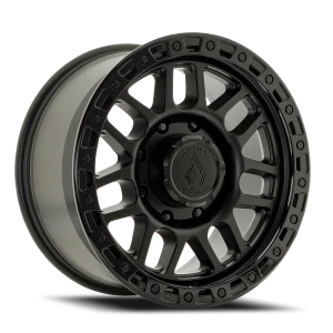 Arena Boost 8x165.1 18x9 +20 Satin Black Glossy Black Lip