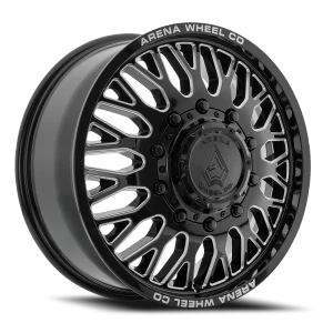 Arena Dually Monarch 10x225 20x8.25 +100 Gloss Black Milled