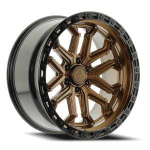 Arena Jackal 6x139.7 22x10 -18 Smoked Bronze Glossy Black Lip