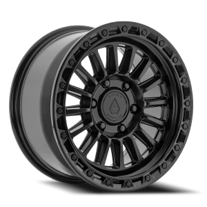 Arena Podium 6x139.7 17x8.5 +25 Satin Black Glossy Black Lip