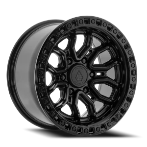 Arena Terra 6x139.7 17x9 +0 Satin Black Glossy Black Lip